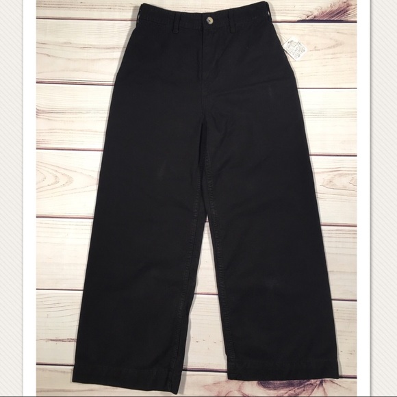 NWT FREE PEOPLE Black Wide Leg Pants Size 26 - Picture 8 of 8